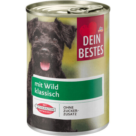 Dein Bestes Conservă cu vânat pentru câini adulți, 400 g