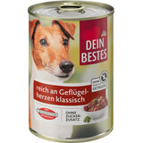 Dein Bestes Hrană inimi de pasăre  pentru câini, 400 g