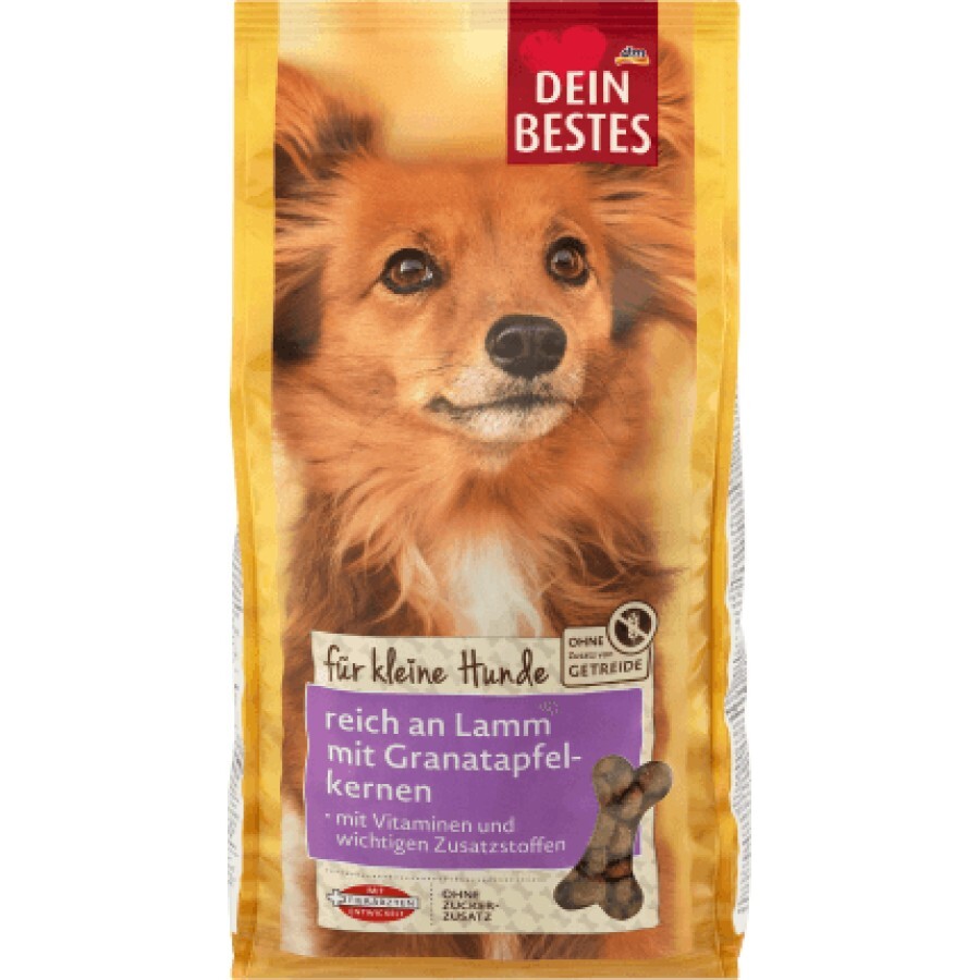 Dein Bestes Hrană pentru câini cu carne de miel&rodie, 1 Kg