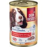 Dein Bestes Hrană umedă cu vită pentru câini, 400 g