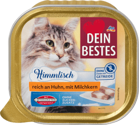 Dein Bestes Hrană umedă pui și umplutură de lapte pentru pisici, 100 g