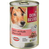 Dein Bestes Hrană umedă vită pentru câini, 400 g