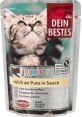 Dein Bestes pliculeț hrană umedă pentru pisici junior curcan &#238;n sos, 100 g