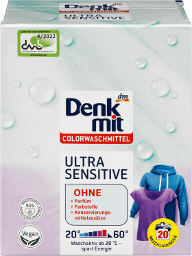 Denkmit Detergent pentru haine colorate ultra senzitiv 20 sp, 1,35 Kg