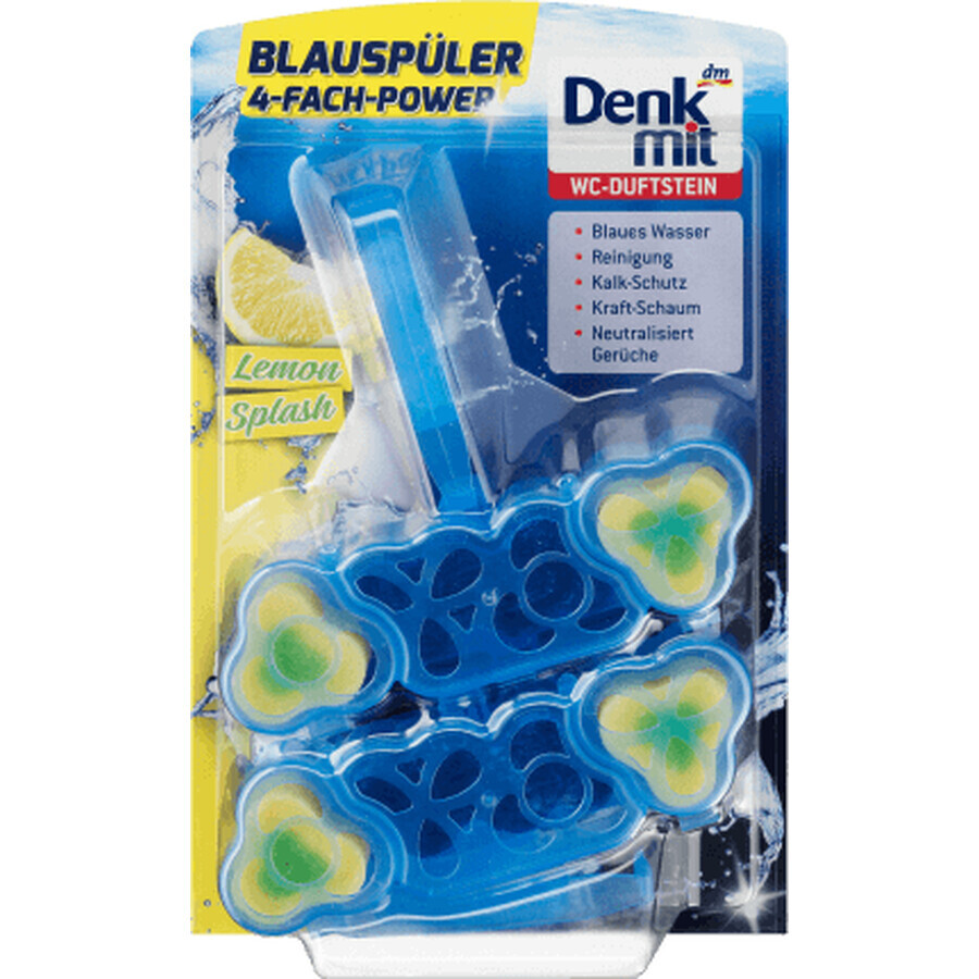 Denkmit odorizant WC lămâie 2x48g, 2 buc