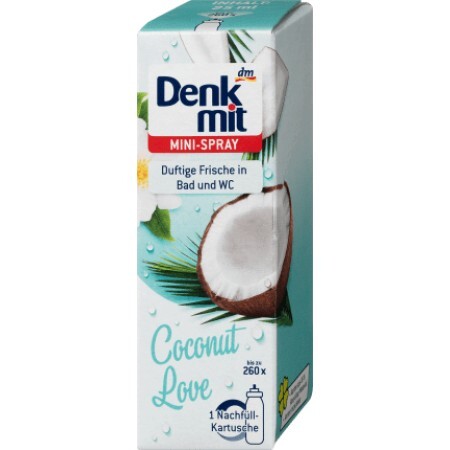 Denkmit Rezervă odorizant Coconut Love mini, 25 ml