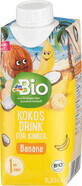 DmBio băutură de cocos cu banane ECO, 330 ml