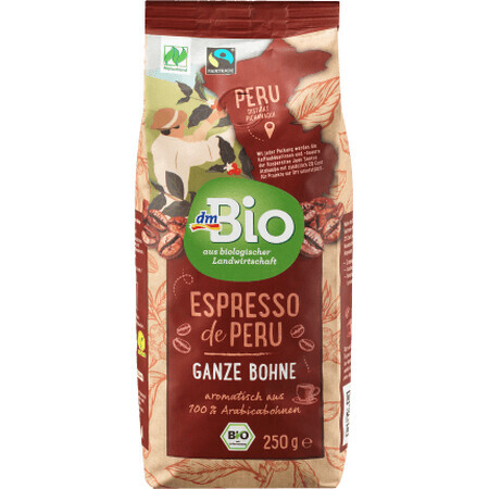 DmBio Espresso boabe, 250 g