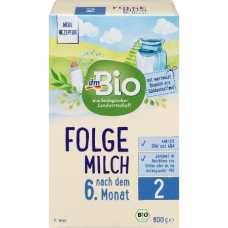 DmBio Formulă lapte praf de continuare nr2 ECO de la 6luni, 600 g