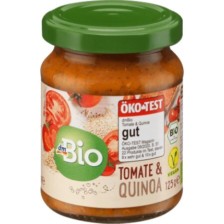 DmBio Pastă vegetală tomate & quinoa ECO, 125 g