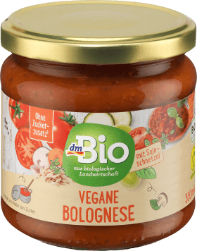 paste bolognese reteta cu sos la borcan DmBio Sos bolognese, 350 ml
