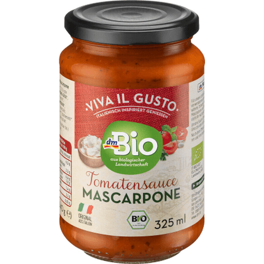 DmBio Sos de roșii cu mascarpone ECO, 340 g