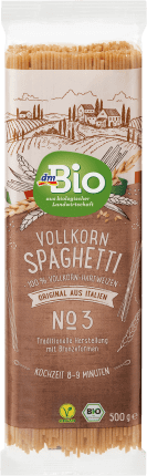DmBio Spaghete din grâu integral ECO, 500 g