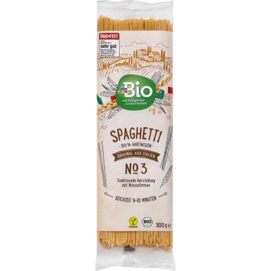 DmBio Spaghetti din grâu dur, 500 g
