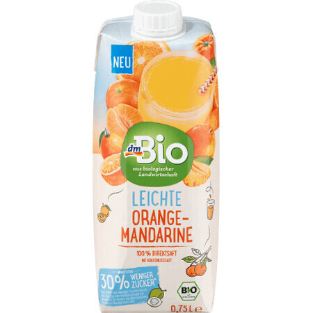 DmBio Suc de mandarine și portocale, 75 ml