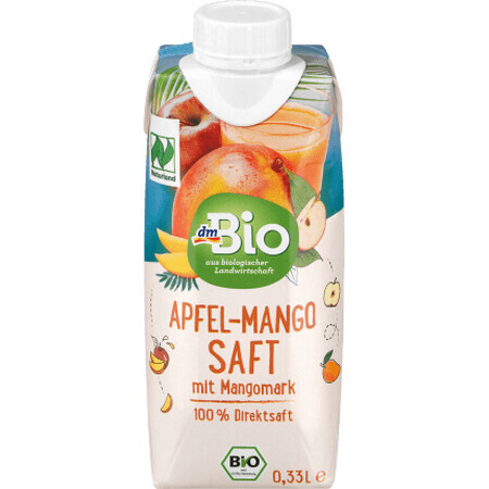 DmBio Suc de mango și măr, 330 ml