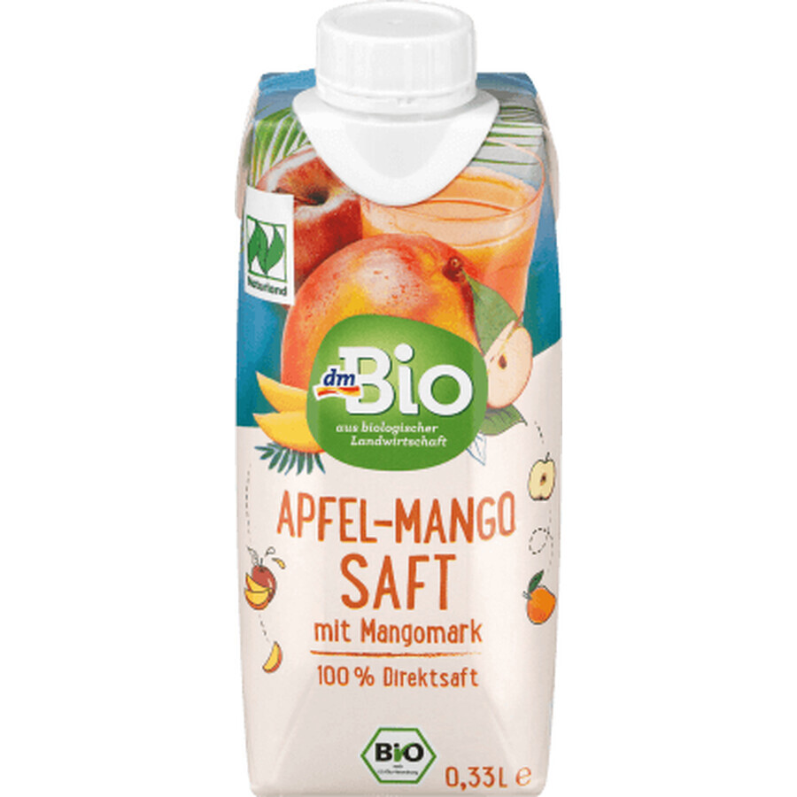 DmBio Suc de mango și măr, 330 ml
