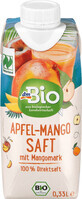 DmBio Suc de mango și măr, 330 ml