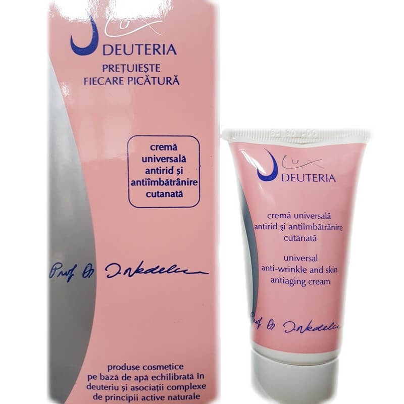 Crema universala antirid si anti-imbatranire cutanata, 50 ml, Deuteria Cosmetics Frumusete si ingrijire