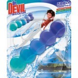 Dr. Devil Odorizant de wc bicolor polar aqua, 1 buc