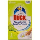 Duck Benzi parfumate pentru toaletă lime, 3 buc