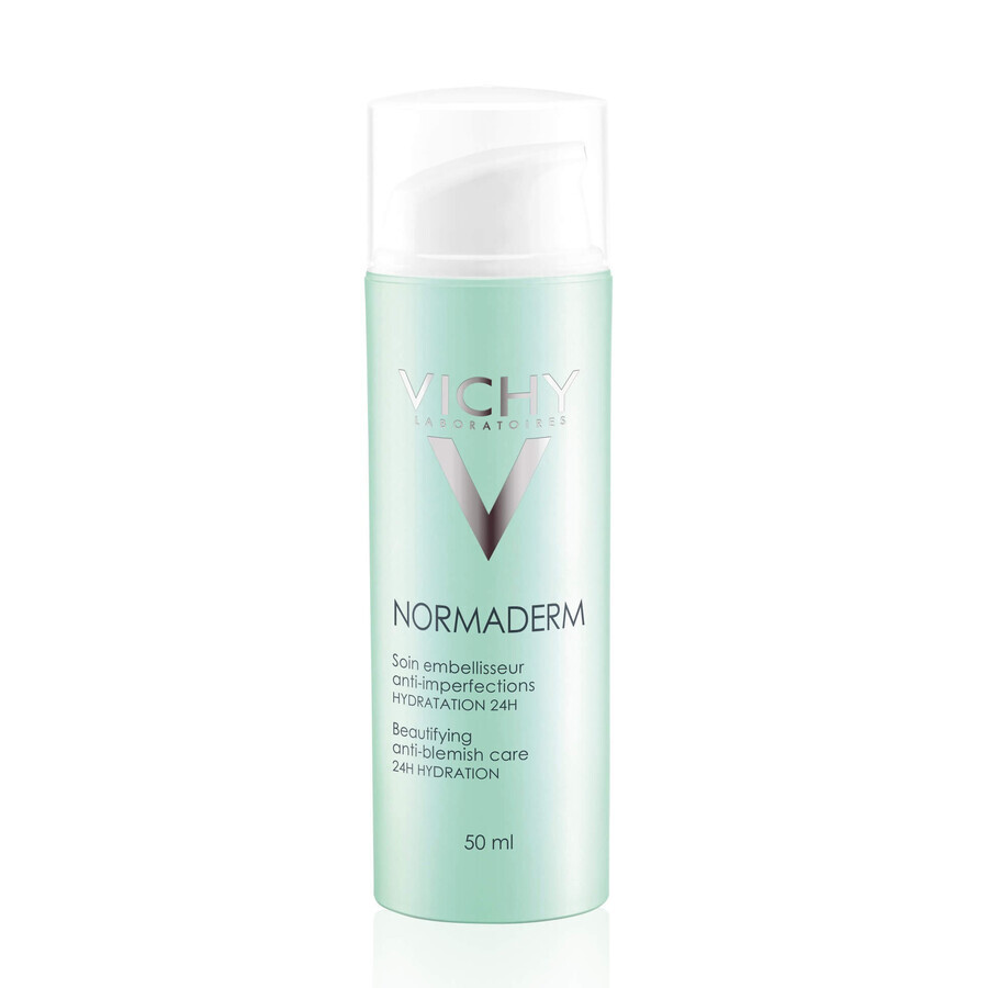 Cremă hidratantă pentru îngrijirea tenului cu probleme cu efect de înfrumusețare Normaderm, 50 ml, Vichy