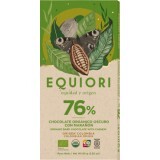 Equiori Ciocolata neagra 76% caju,ECO80g, 80 g