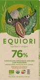 Equiori Ciocolata neagra 76% caju,ECO80g, 80 g