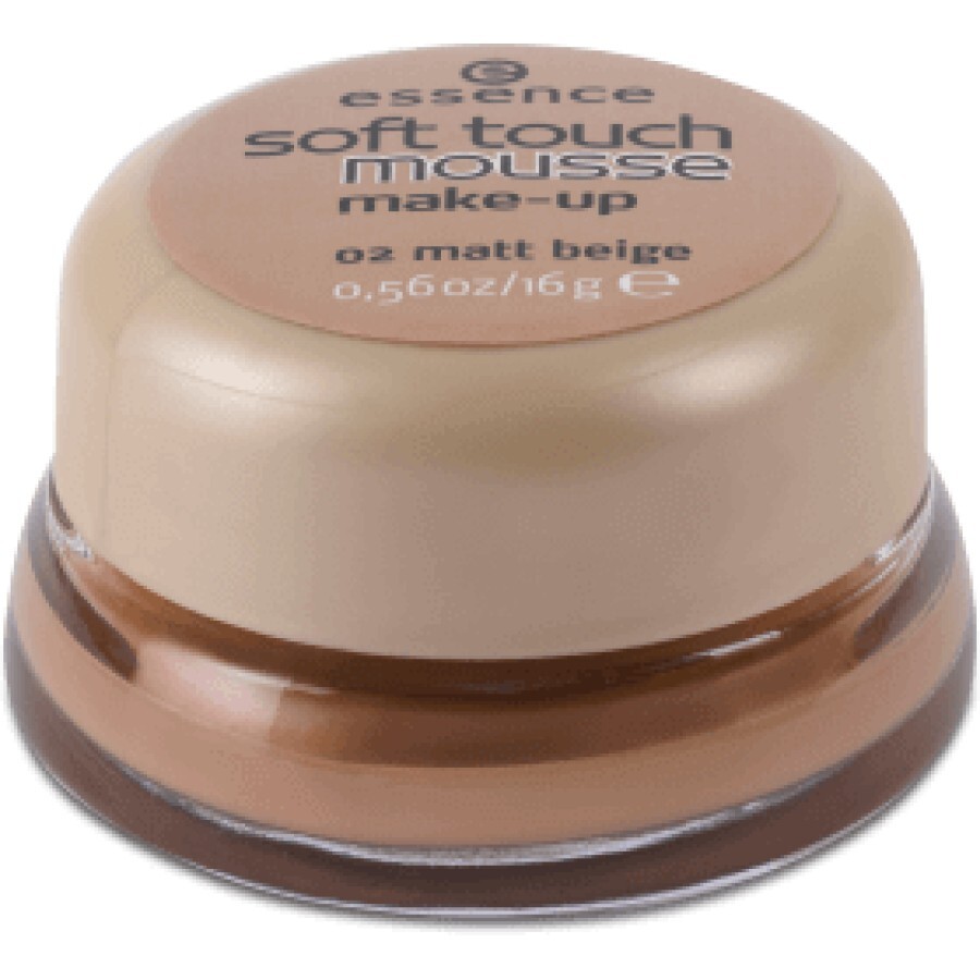 Essence Cosmetics Soft Touch Mousse fond de ten 02 Matt Beige, 16 g