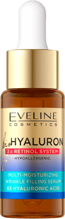 Eveline Cosmetics Ser antirid bioHyaluron pentru față, 18 ml