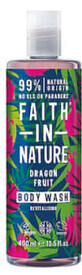 Faith in Nature Gel de duș natural revitalizant Dragon Fruit, 400 ml