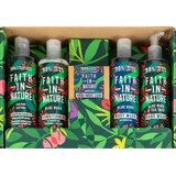 Faith in Nature Set șampon păr+balsam pentru păr+gel de duș+săpun lichid+săpun solid, 1 buc