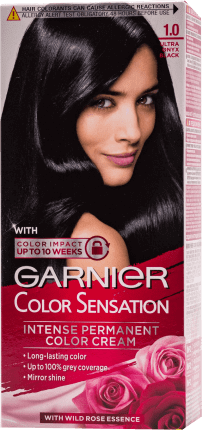 Garnier Color Sensation Vopsea permanentă 1.0 negru ultra onix, 1 buc