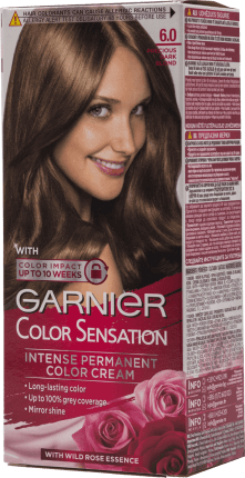 vopsea de par garnier color sensation catalog Garnier Color Sensation Vopsea permanentă 6.0 blond deschis, 1 buc