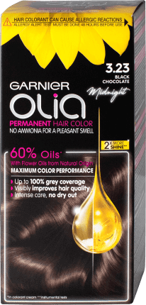 Garnier Olia Vopsea de păr permanentă fără amoniac 3.23 ciocolată neagră, 1 buc Frumusete si ingrijire