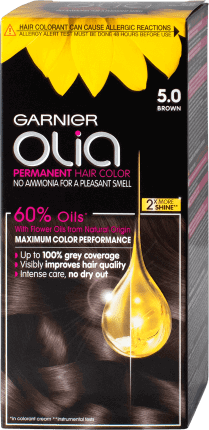 Garnier Olia Vopsea de păr permanentă fără amoniac 5.0 şaten, 1 buc