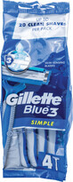 Gillette Aparat pentru ras Simple, 4 buc