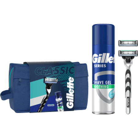 Gillette Set aparat de ras + gel de ras, 1 buc