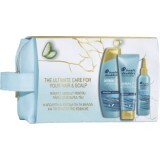 Head&Shoulders Set cadou Derma X PRO - Șampon antimătreață + Balsam pentru păr uscat + Ser scalp cu acid hialuronic, 1 buc
