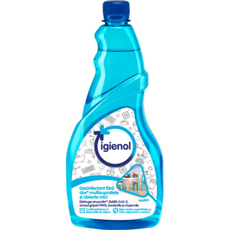 Igienol Rezervă soltie dezinfectant multisuprafete și obiecte mici marin, 0,75 l