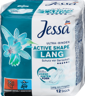 Jessa Absorbante ultra lungi active shape, 12 buc