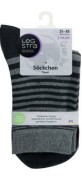 Legstra Șosete Trend gri-negru, mărimea 39-42, 2 buc