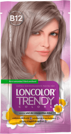 Loncolor TRENDY Vopsea semipermanentă gri B12, 1 buc