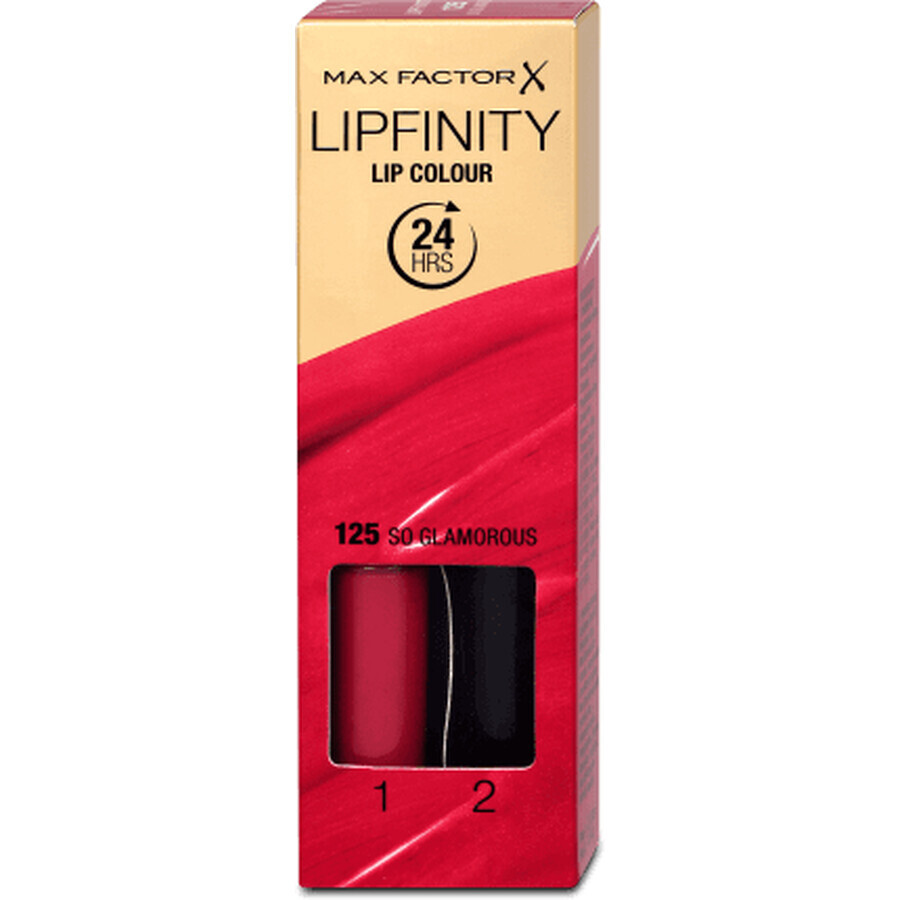Max Factor Lipfinity 24h ruj lichid  125 So Glamorous, 1 buc