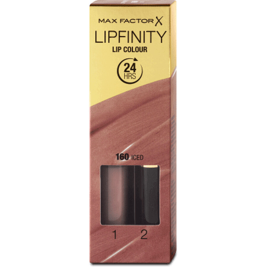 Max Factor Lipfinity 24h ruj lichid 160 Iced, 1 buc