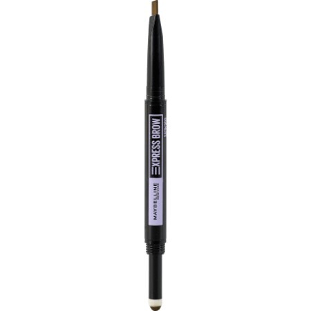 Maybelline New York Express Brow Satin Duo creion pentru sprâncene 04 Dark Brown, 2 g
