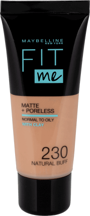 Maybelline New York Fit Me Matte & Poreless fond de ten 230 Natural Buff, 30 ml