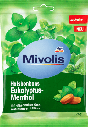 Mivolis Bomboane eucalipt, 75 g