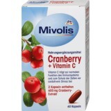 Mivolis Merișoare + Vitamina C capsule, 60 buc
