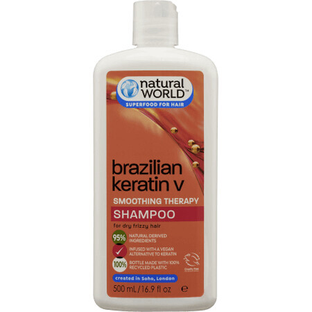 Natural World Şampon keratină, 500 ml